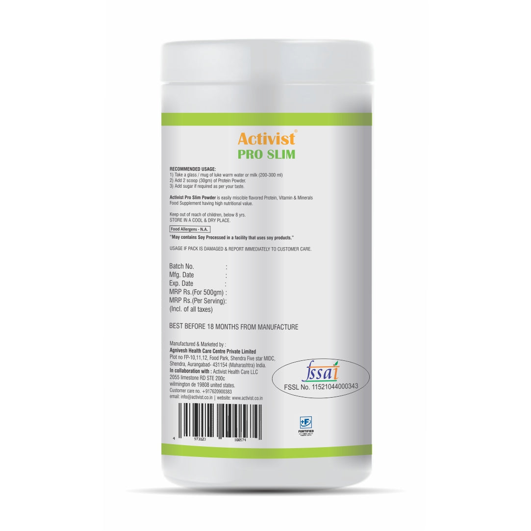 activist pro slim protein powder 3