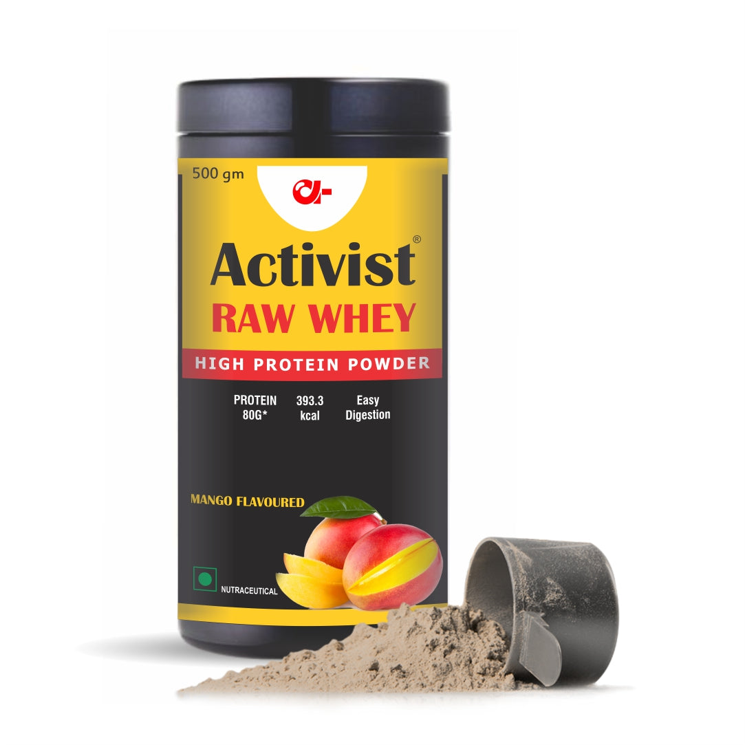 activist raw whey high protein powder 